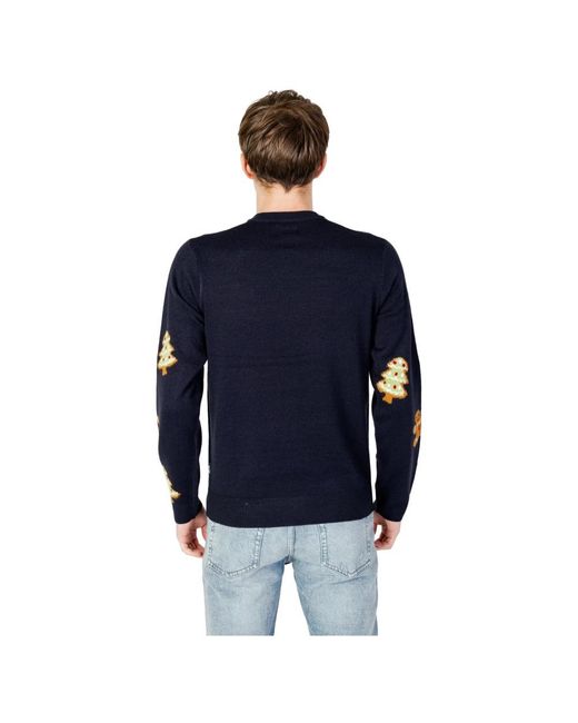 Only & Sons Blue Round-Neck Knitwear for men