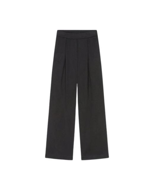 Wide Trousers Dries Van Noten de color Black