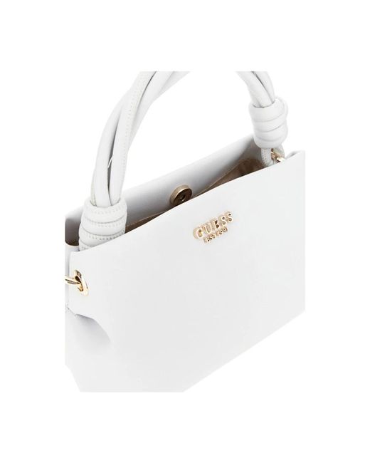 Guess White Weiße synthetische handtasche