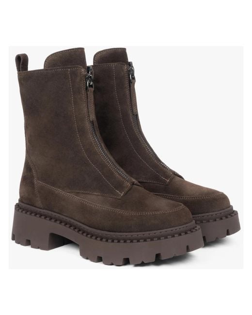 ESTRO Brown Ankle Boots