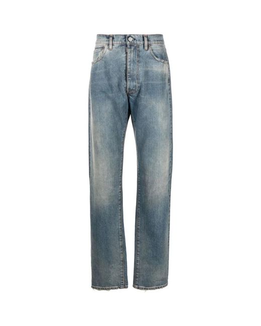 Jeans a vita bassa blu chiaro di Maison Margiela in Blue da Uomo