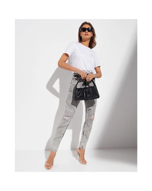 retroféte Blue Skinny Jeans