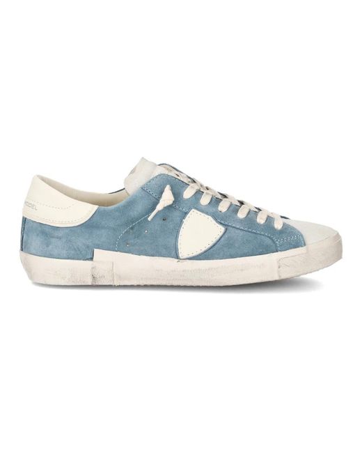 Philippe Model Blue Sneakers for men