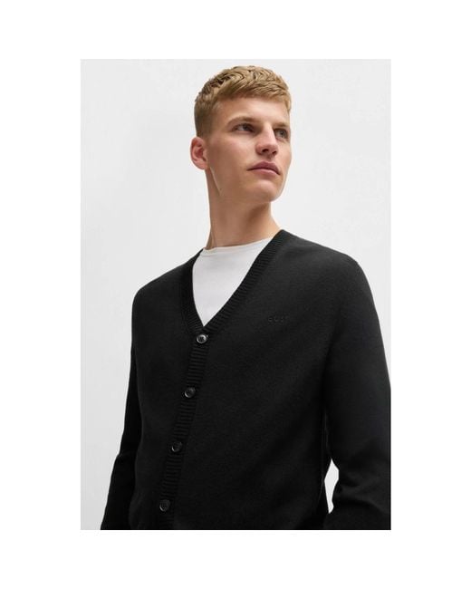 Cardigans Boss de hombre de color Black