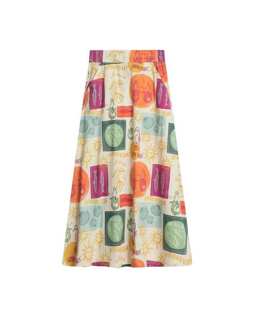 Cinque Cicampus Midi Rok in het Green
