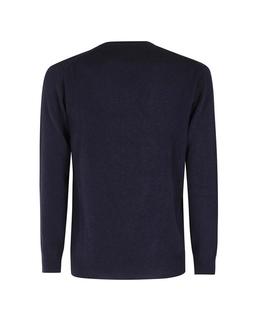 Mc2 Saint Barth Blue Round-Neck Knitwear for men