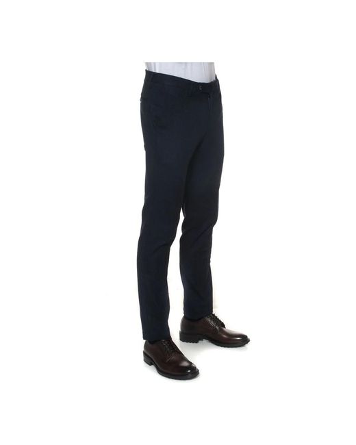 PT01 Slim fit chino mit mikroprint in Blue für Herren