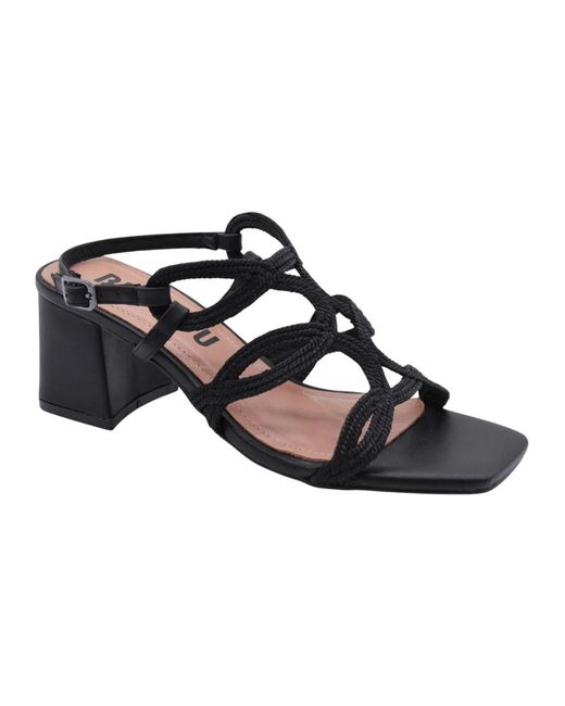 Bibi Lou Black High Heel Sandals