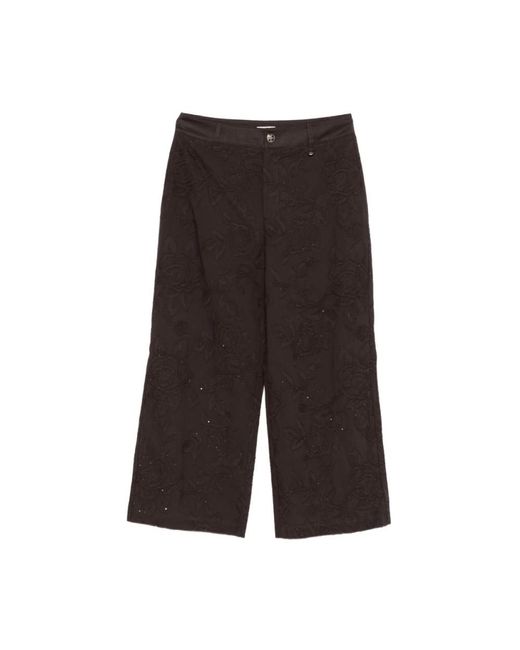 Liu Jo Black Cropped Trousers