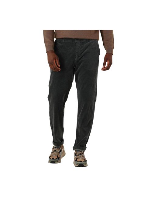 Dstrezzed Broeken ,Grijs ,Logan Lt. Wide Rib Chino in het Black voor heren