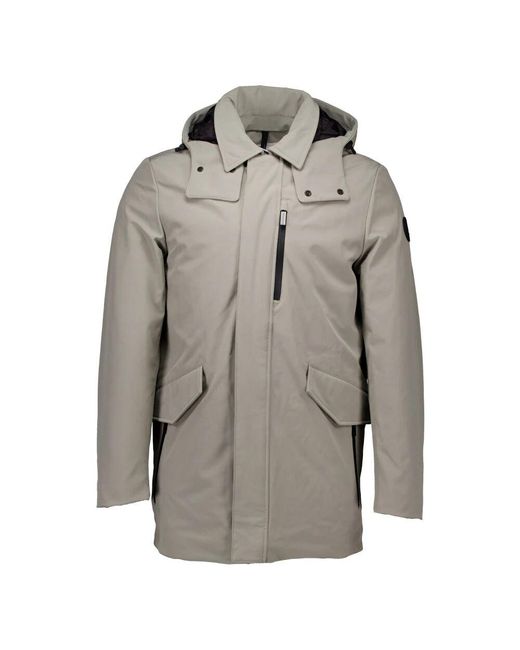 Woolrich Taupe windjacks barrow mac tel,barrow mac windjacks dunkelblau in Gray für Herren