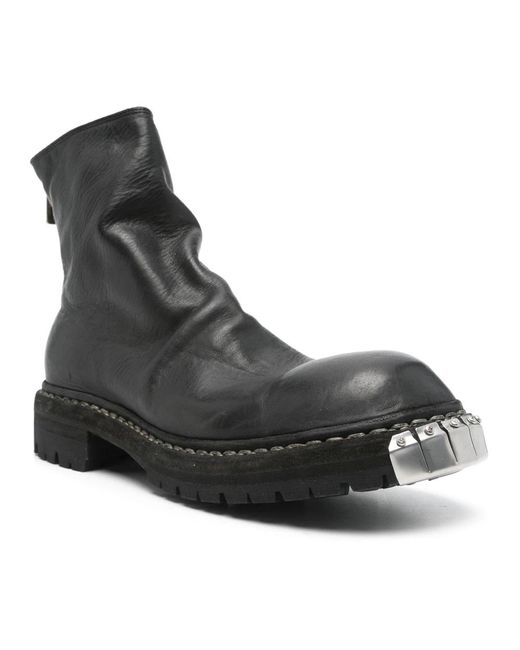 Guidi Schwarzer big daddy stiefel mit rückenreißverschluss in Black für Herren