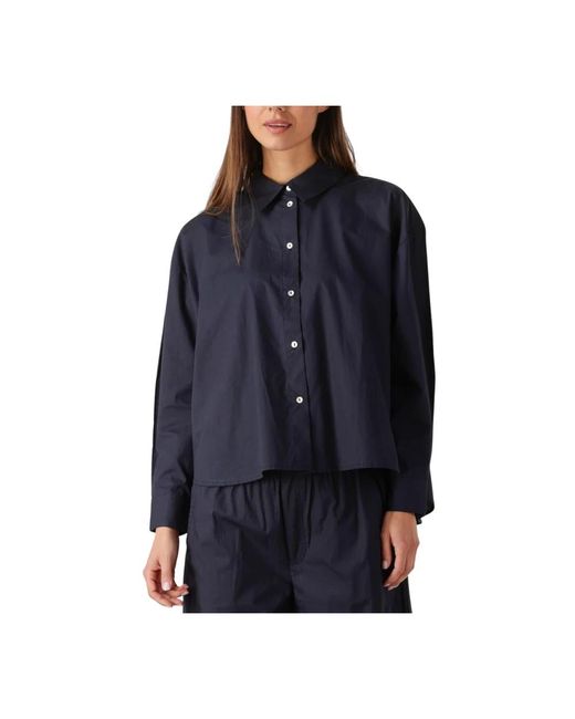 RUBY TUESDAY Overhemden ,Zwart Ibine Blouse in het Blue