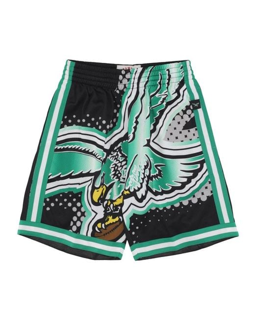 Mitchell & Ness Casual Shorts in het Green voor heren