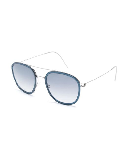 Lindbergh Blue Blaue sonnenbrille für den täglichen gebrauch