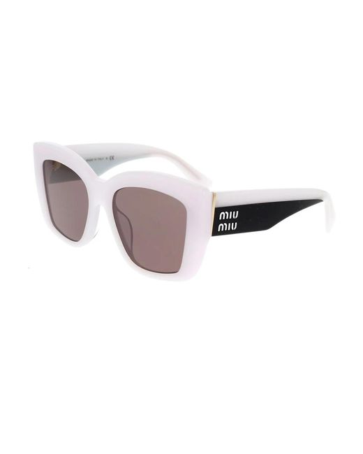 Miu Miu White Sunglasses