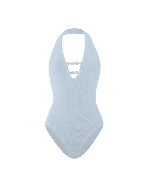Hunza G Blue Swimsuits