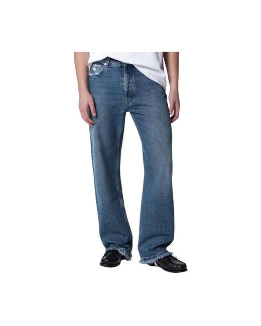 Séfr Blue Straight Jeans for men