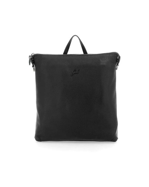 Gabs Black Eleganter leder rucksack mit reißverschluss