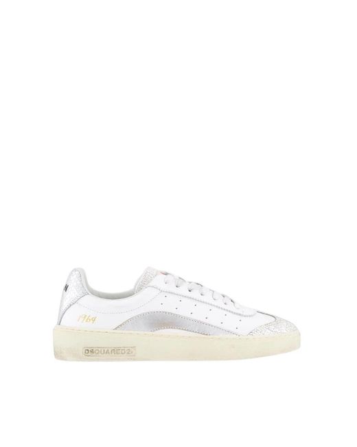 DSquared² Rider Sneaker Wit/Zilver in het White
