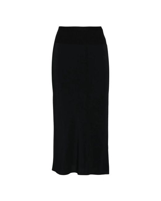 Rick Owens Black Midi Skirts
