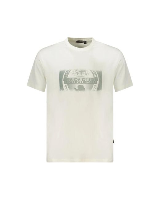 T-Shirts Napapijri de hombre de color Natural