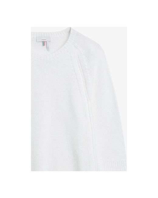 Cinque White Round-Neck Knitwear for men