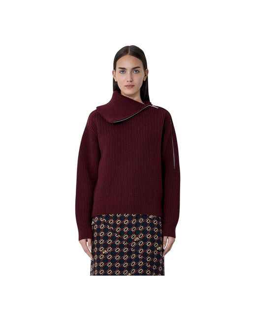 Dries Van Noten Red Turtlenecks