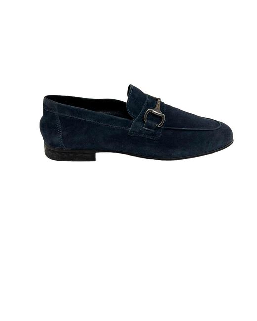 Antica Cuoieria Blue Loafers for men