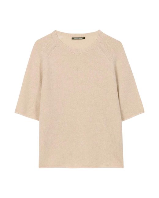 Luisa Cerano Natural Round-Neck Knitwear