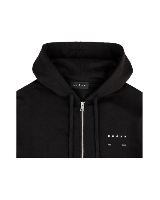 Hogan Black Zip-Throughs for men