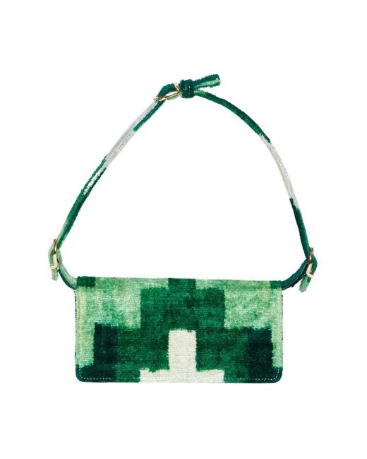 La Milanesa Green Shoulder Bags