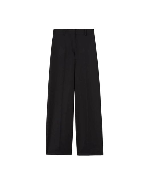 Palm Angels Black Wide Trousers