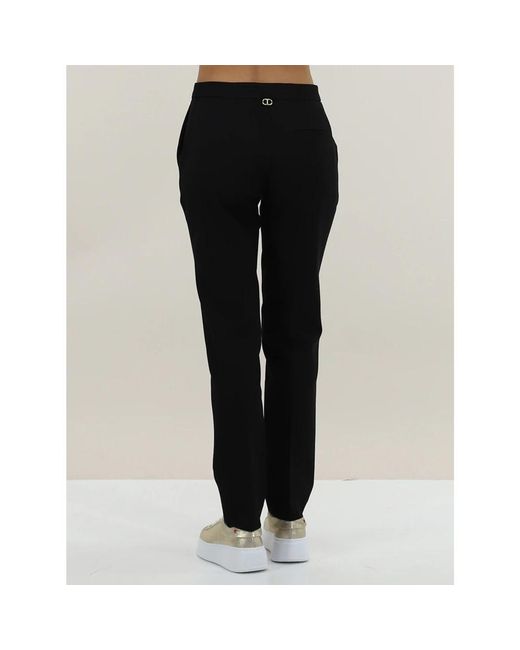 Twinset Black Straight Trousers