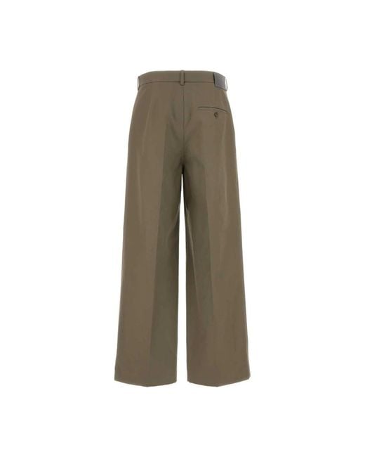 Balenciaga Green Wide Trousers