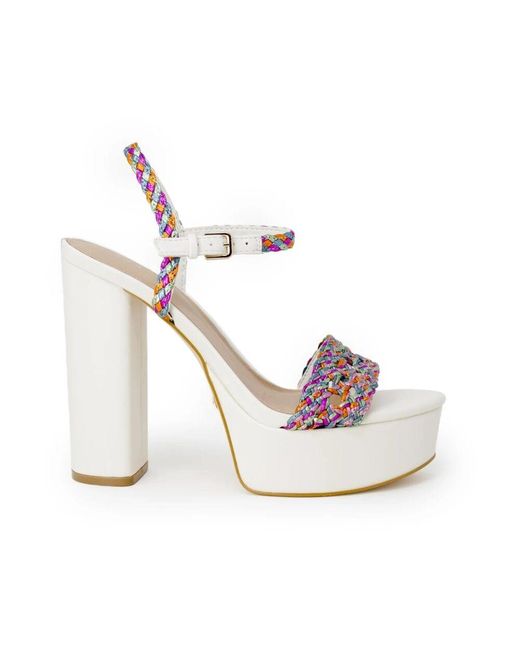 Guess White High Heel Sandals