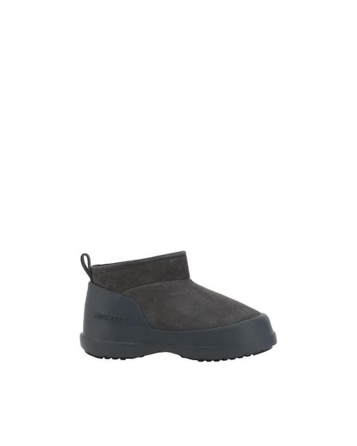 Moon Boot Gray Luna Niedrige Lederstiefel