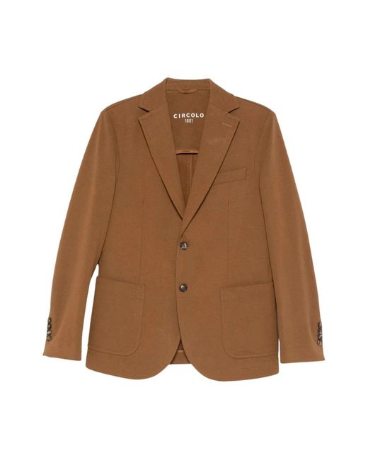 Circolo 1901 Brown Blazers for men