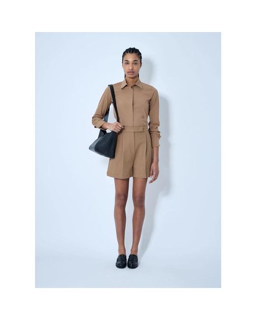 Max Mara Casual Shorts in het Natural