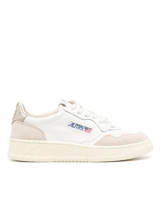 Autry White Gold medalist low sneakers