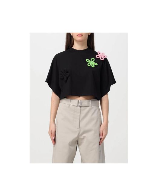 MSGM Black T-Shirts