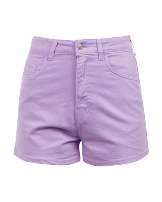 Jucca Purple Denim Shorts