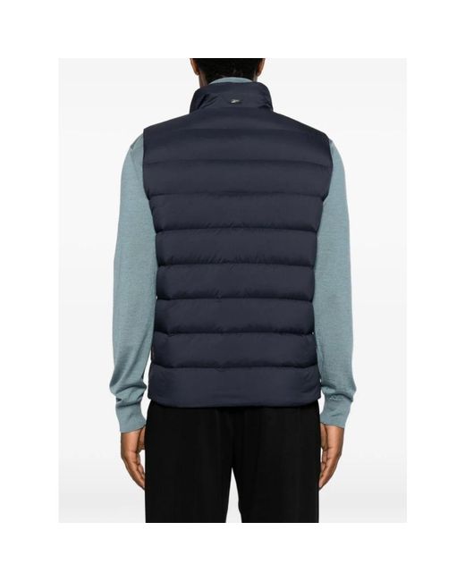 Herno Jassen ,Blauw ,Gewatteerd Gevoerd Vest in het Blue voor heren