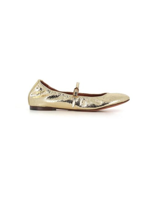 Lanvin Yellow Ballerina Shoes
