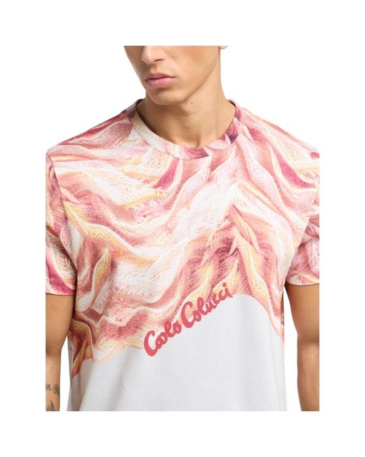 carlo colucci Pink T-Shirts for men