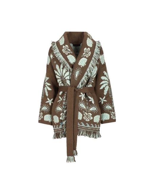 Alanui Echoes Of The Island Cardigan in het Brown