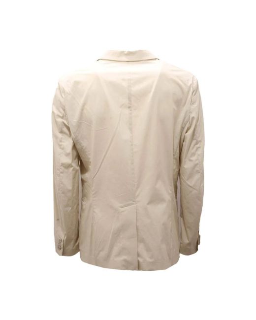 Paolo Pecora Jassen ,Unlined Jacket in het Natural voor heren