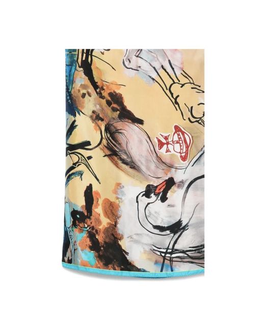 Vivienne Westwood Blue Silky Scarves