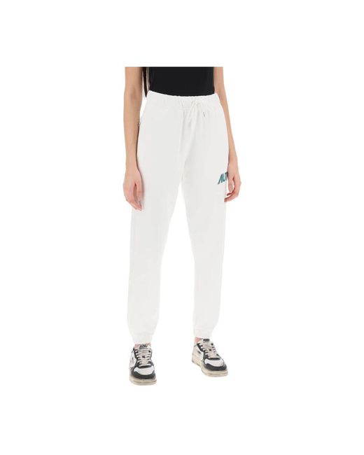 Trousers > sweatpants Autry en coloris White