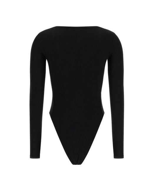 DIESEL Tops ,Zwart ,T-Bodyn Bodysuit in het Black